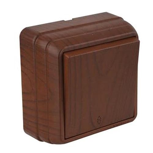 Aufputz Wechselschalter in Holz Optik/Holzfarben · Walnuss Imitat · IP20 · Mutlusan · AP Serie BRON Aufputz Wechselschalter in Holz Optik/Holzfarben · Walnuss Imitat · IP20 · Mutlusan · AP Serie BRON von HERRY24 Your Project Partner