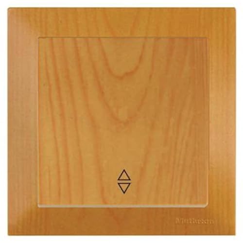 Mutlusan CANDELA Set: Wechselschalter mit Rahmen - Unterputz, Einbau, Wandeinbau -Eiche/Holz von HERRY24 Your Project Partner