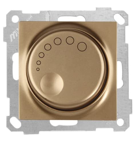 Mutlusan Candela 1000W Dimmer/Halogendimmer/Drehdimmer · Einbau/Unterputz/Up/Wandeinbau · Gold/Kupfer/Messing/Bronze von HERRY24 Your Project Partner