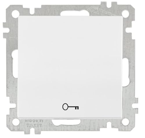 Mutlusan Candela Türöffner/Türtaster/Taster/Türschalter · Smarthome/KNX · Weiß/Weiss ) · Unterputz/UP/Einbau von HERRY24 Your Project Partner