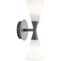 Herstal Harlekin - 2 Light Up & Down Wandleuchte Weiß, Graphit, E14 von Belid