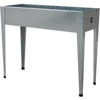 Herstera Garden - Metall Hochbeet Urban Silber 100x40x84 cm von HERSTERA GARDEN