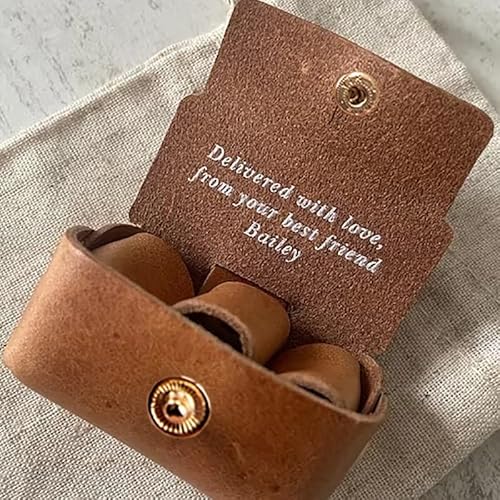 Ehering-Träger-Beutel For Hunde Mit Individueller Initiale, Personalisiertes Ehering-Beutel Aus Leder, Personalisierter Ehering-Halter For Haustier-Ringträger, Spezielle Ringbox For Hundehalsbänder von HERSTL
