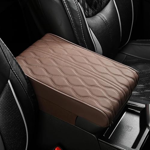 HERTC Mittelkonsole Armlehnenbezug für VW Amarok 2010-2024, Armlehne Universal Auto Box Pad Konsolen-Handauflagekissen Auto Decor Zubehör,Brown HERTC Mittelkonsole Armlehnenbezug für VW Amarok 2010-2024, Armlehne Universal Auto Box Pad Konsolen-Handauflagekissen Auto Decor Zubehör,Brown von HERTC