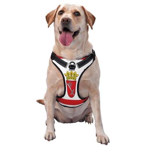 Bremen Banner Hundegeschirr für kleine, mittelgroße und große Hunde, verstellbar, atmungsaktiv, mit Schnellverschluss-Schnallen Bremen Banner Hundegeschirr für kleine, mittelgroße und große Hunde, verstellbar, atmungsaktiv, mit Schnellverschluss-Schnallen von HERTqwop