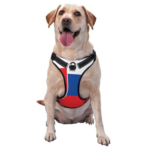 Hundegeschirr Flagge der Slowakei für kleine, mittelgroße und große Hunde, verstellbar, atmungsaktiv, mit Schnellverschluss-Schnallen Hundegeschirr Flagge der Slowakei für kleine, mittelgroße und große Hunde, verstellbar, atmungsaktiv, mit Schnellverschluss-Schnallen von HERTqwop