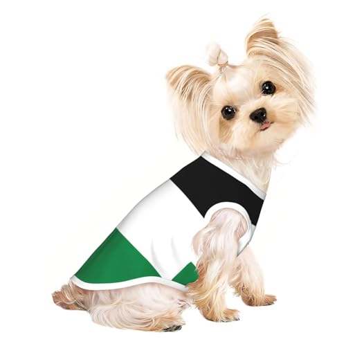 Hundeshirt mit Flagge Palästinas für kleine Hunde, weiche und atmungsaktive Katzen- und Hundekleidung, geeignet für kleine Haustiere von HERTqwop