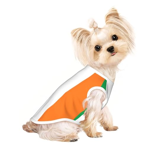 Hundeshirt mit Flagge der irischen Flagge für kleine Haustiere, weiche und atmungsaktive Katzen- und Hundekleidung, geeignet für kleine Haustiere Hundeshirt mit Flagge der irischen Flagge für kleine Haustiere, weiche und atmungsaktive Katzen- und Hundekleidung, geeignet für kleine Haustiere von HERTqwop