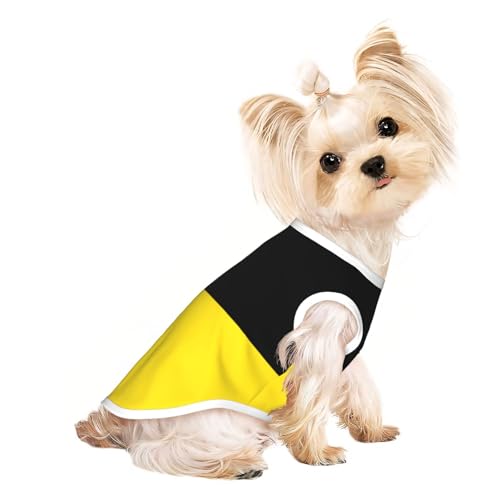 Hundeshirt mit Flagge von Baden-Württemberg für kleine Haustiere, weiche und atmungsaktive Katzen- und Hundekleidung, geeignet für kleine Haustiere von HERTqwop
