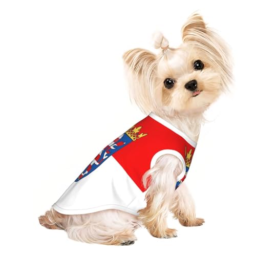 Hundeshirt mit Flagge von Hessen für kleine Hunde, weiche und atmungsaktive Katzen- und Hundekleidung, geeignet für kleine Haustiere von HERTqwop