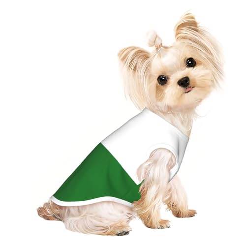 Hundeshirt mit der Flagge von Sachsen für kleine Hunde, weiche und atmungsaktive Katzen- und Hundekleidung, geeignet für kleine Haustiere von HERTqwop