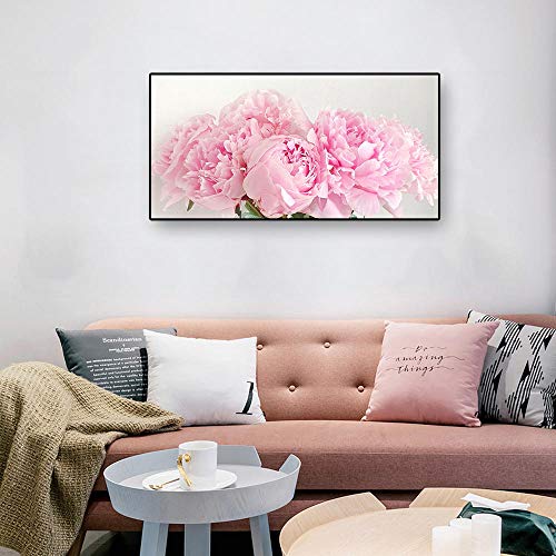 Dekorative Malerei Der Leinwandmalerei 3D Druckend Rosa Blumendruck Pfingstrosen Wandkunst Poster Leinwand Malerei Nordic Modern Fashion Home Bild Für Wohnzimmer Baby Schlafzimmer Dekor von HERW