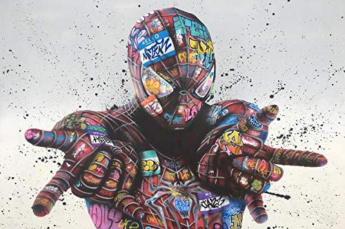 HERW Dekorative Malerei Der Leinwandmalerei 3D Druckend Klassische Pose Graffiti Poster Und Drucke Street Art Bild Auf Wandkunst Leinwand Malerei Für Wohnzimmer Dekoration von HERW