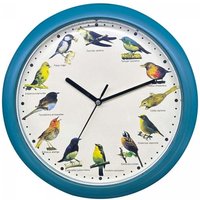 Hg 03718 uhr mit japanischem vogelgezwitscher - grun - Herzberg von HERZBERG