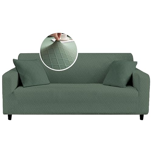 Sofa überzug 4 Sitzer Sofabezug mit Armlehnen, Stretch Sofa überwurfdecke, Modern waschbar Sofabezug Kratzfest wasserfest Couch überzug Sofa Cover von HERZLG LIFE