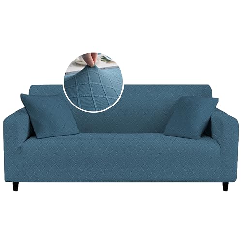 Sofa überzug 4 Sitzer Sofabezug mit Armlehnen, Stretch Sofa überwurfdecke, Modern waschbar Sofabezug Kratzfest wasserfest Couch überzug Sofa Cover von HERZLG LIFE