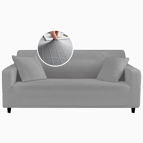Sofa überzug 4 Sitzer Sofabezug mit Armlehnen, Stretch Sofa überwurfdecke, Modern waschbar Sofabezug Kratzfest wasserfest Couch überzug Sofa Cover von HERZLG LIFE