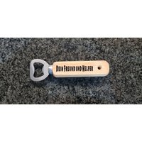 Flaschenöffner Dein Freund Und Helfer Geschenk Holz Öffner Männer Opa Wichtelgeschenk Bier Polizist Polizistin Polizei von HERZSACH