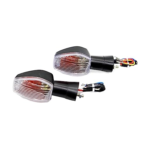HESHUWEN Blinker Motorrad Hinten Blinker Anzeige Licht Fit for Honda CBR1100XX 1997-2007 Motorrad Zubehör Blinker Lampe Birne Motorrad Blinker(Clear) von HESHUWEN