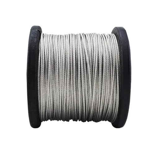 HESHUWEN Drahtseil L = 10 Meter Durchmesser 0,5mm-2,5mm 304 Edelstahl Draht Seil Weiche Feine Drahtseil Stahlseil(0.5mm) von HESHUWEN