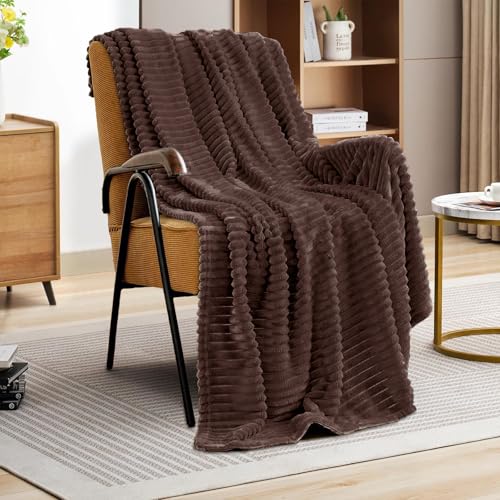 Kuscheldecke Flauschig Decke Wolldecke Blanket 100x150 Sofa Kuscheldecke Blanket Braun Flauschig Warme wohn- & Kuscheldecken Decke für Couch Winter Sherpa Decke von HESIOL