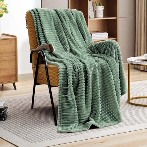 Kuscheldecke Flauschig Decke Wolldecke Blanket 150x200 Sofa Kuscheldecke Blanket Grün Flauschig Warme wohn- & Kuscheldecken Decke für Couch Winter Sherpa Decke von HESIOL