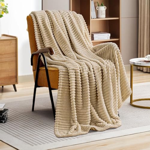 Kuscheldecke Flauschig Decke Wolldecke Blanket 200x230 Sofa Kuscheldecke Blanket Beige Flauschig Warme wohn- & Kuscheldecken Decke für Couch Winter Sherpa Decke von HESIOL