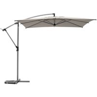 Hesperide - Quadratischer Ampelschirm Manoa in Maulwurfsgrau - 2,5 x 2,5 m - Hespéride von HESPERIDE