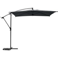 Hesperide - Quadratischer Ampelschirm Manoa in Schiefergrau - 2,5 x 2,5 m - Hespéride von HESPERIDE