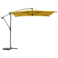 Hesperide - Quadratischer Ampelschirm Manoa in Senfgelb - 2,5 x 2,5 m - Hespéride von HESPERIDE