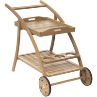 Hesperide - Servierwagen auf Rollen für Garten tiwi, mit abnehmbarem Tablett, Akazienholz von HESPERIDE