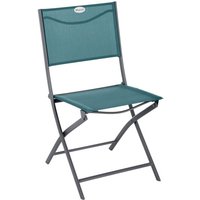 4er-Set klappbare Gartenstühle Modula in Blaugrün und Graphitgrau 4er-Set klappbare Gartenstühle Modula in Blaugrün und Graphitgrau von HESPERIDE
