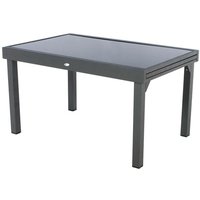 Hesperide - Ausziehbarer Gartentisch Piazza in Anthrazit- und Graphitgrau - 10 Plätze - Hespéride Hesperide - Ausziehbarer Gartentisch Piazza in Anthrazit- und Graphitgrau - 10 Plätze - Hespéride von HESPERIDE