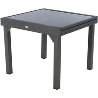 Hesperide - Ausziehbarer Gartentisch Piazza in Anthrazit- und Graphitgrau - 8 Plätze - Hespéride von HESPERIDE