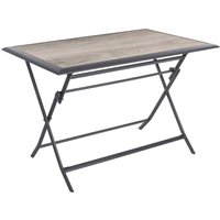 Rechteckiger klappbarer Gartentisch Azua Rauchgrau - 4 Plätze - Hespéride von HESPERIDE