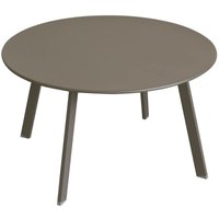 Hesperide - Runder Gartenbeistelltisch Saona in Tonka - 70 × 40 cm - Hespéride von HESPERIDE