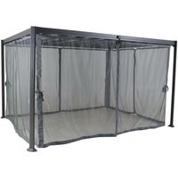 Hesperide - Mückennetz für Gartenlaube Belize Schiefergrau - Für Belize 132373, Polyester (4 Mückennetz) - Hespéride von HESPERIDE