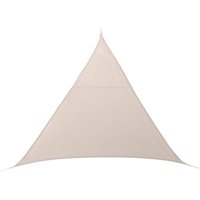 Hesperide - Dreieckiges Sonnensegel Curacao Weizen 3 x 3 x 3m aus Polyester - Hespéride von HESPERIDE