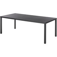 Hesperide - Rechteckiger Gartentisch Piazza in Graphitgrau - 8 Plätze - Hespéride von HESPERIDE