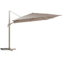 Hesperide - Freistehender rechteckiger Ampelschirm melhia Flachsgelb - 4 x 3 m - Aluminium - Stahl - Polyester - Hespéride von HESPERIDE
