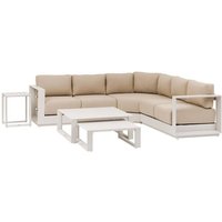 Garten-Eckgarnitur Allure Hafer 5-Sitzer aus Aluminium und Polyester - Hespéride Garten-Eckgarnitur Allure Hafer 5-Sitzer aus Aluminium und Polyester - Hespéride von HESPERIDE