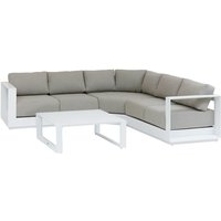 Garten-Ecksofa Allure Weiß - 5 Sitze - Hespéride von HESPERIDE