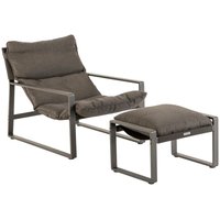 Hesperide - Garten-Relaxsessel lambinio Graphit - Epoxidbeschichtetes Aluminium - Hespéride von HESPERIDE