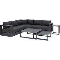 Garteneckgarnitur Allure Graphit 5-Sitzer aus Aluminium und Polyester - Hespéride Garteneckgarnitur Allure Graphit 5-Sitzer aus Aluminium und Polyester - Hespéride von HESPERIDE