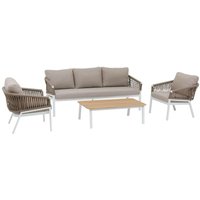 Gartengarnitur Oriengo Taupe & Weiß - 5-Sitzer - Hespéride Gartengarnitur Oriengo Taupe & Weiß - 5-Sitzer - Hespéride von HESPERIDE