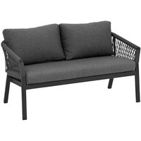 Hesperide - Gartensofa oriengo Anthrazit & Graphit - Epoxidbeschichtetes Aluminium - Polyester - Hespéride Hesperide - Gartensofa oriengo Anthrazit & Graphit - Epoxidbeschichtetes Aluminium - Polyester - Hespéride von HESPERIDE