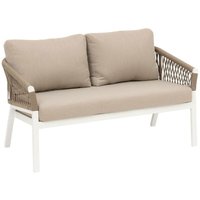 Hesperide - Gartensofa oriengo Taupe & Weiß - Epoxidbeschichtetes Aluminium - Polyester - Hespéride Hesperide - Gartensofa oriengo Taupe & Weiß - Epoxidbeschichtetes Aluminium - Polyester - Hespéride von HESPERIDE