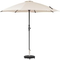 Hesperide - Gerader - runder Sonnenschirm sisko Weizengelb - 2,7 m - Epoxidbeschichtetes Aluminium - Polyester - Hespéride von HESPERIDE