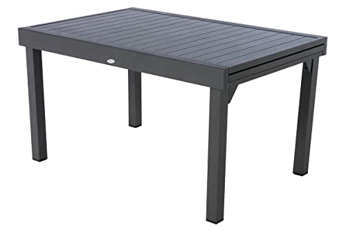 HESPERIDE HES-139779 Ausziehbarer Tisch, Aluminium, Piazza 6/10-Sitzer, Graphit, Metall, Grau, Large HESPERIDE HES-139779 Ausziehbarer Tisch, Aluminium, Piazza 6/10-Sitzer, Graphit, Metall, Grau, Large von HESPERIDE