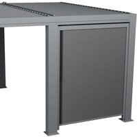 Halbautomatische Markise kleines Modell für bioklimatische Pergola Majaé - Für Majae 3 -6 x 3 -6 m - Hespéride - Anthrazit / Graphit von HESPERIDE